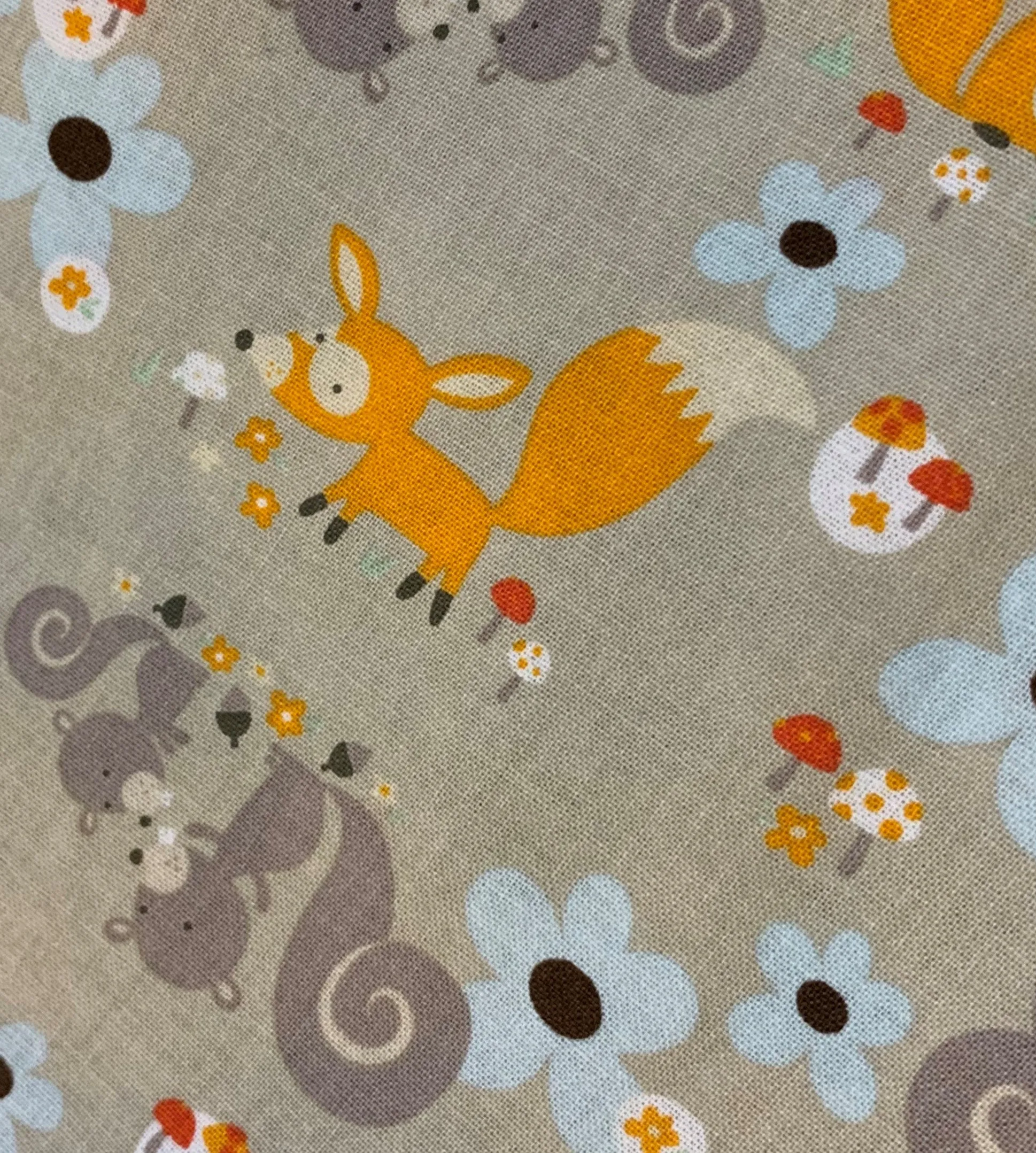 2 Piece Set - Skirt & Slip Ons - Foxes and Rabbits