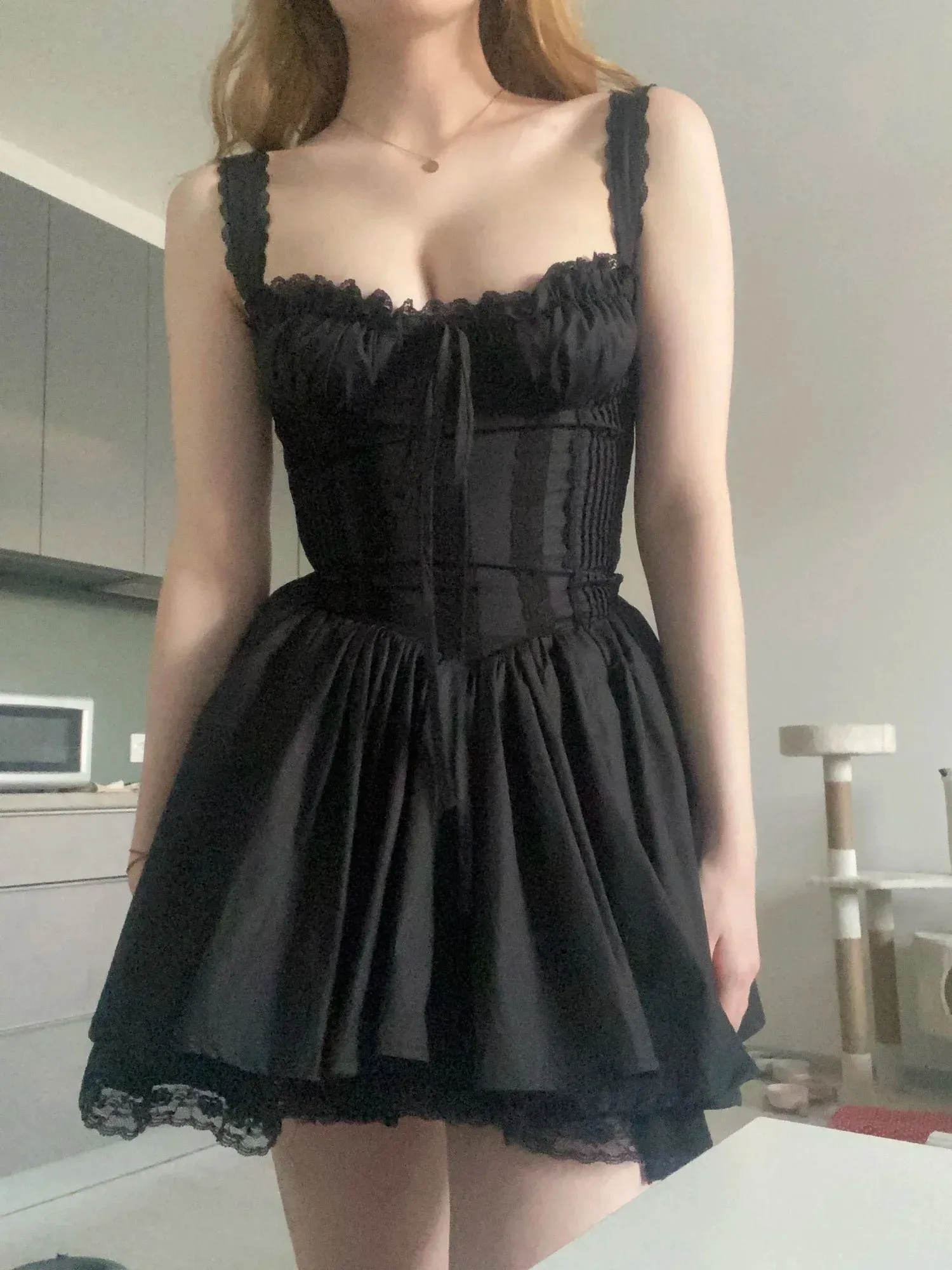 Aiertu Summer White A Line Women's Dress  Mini Elegant Lace Up Dress Sexy Casual Spaghetti Strap Holiday Party Dress High Quality