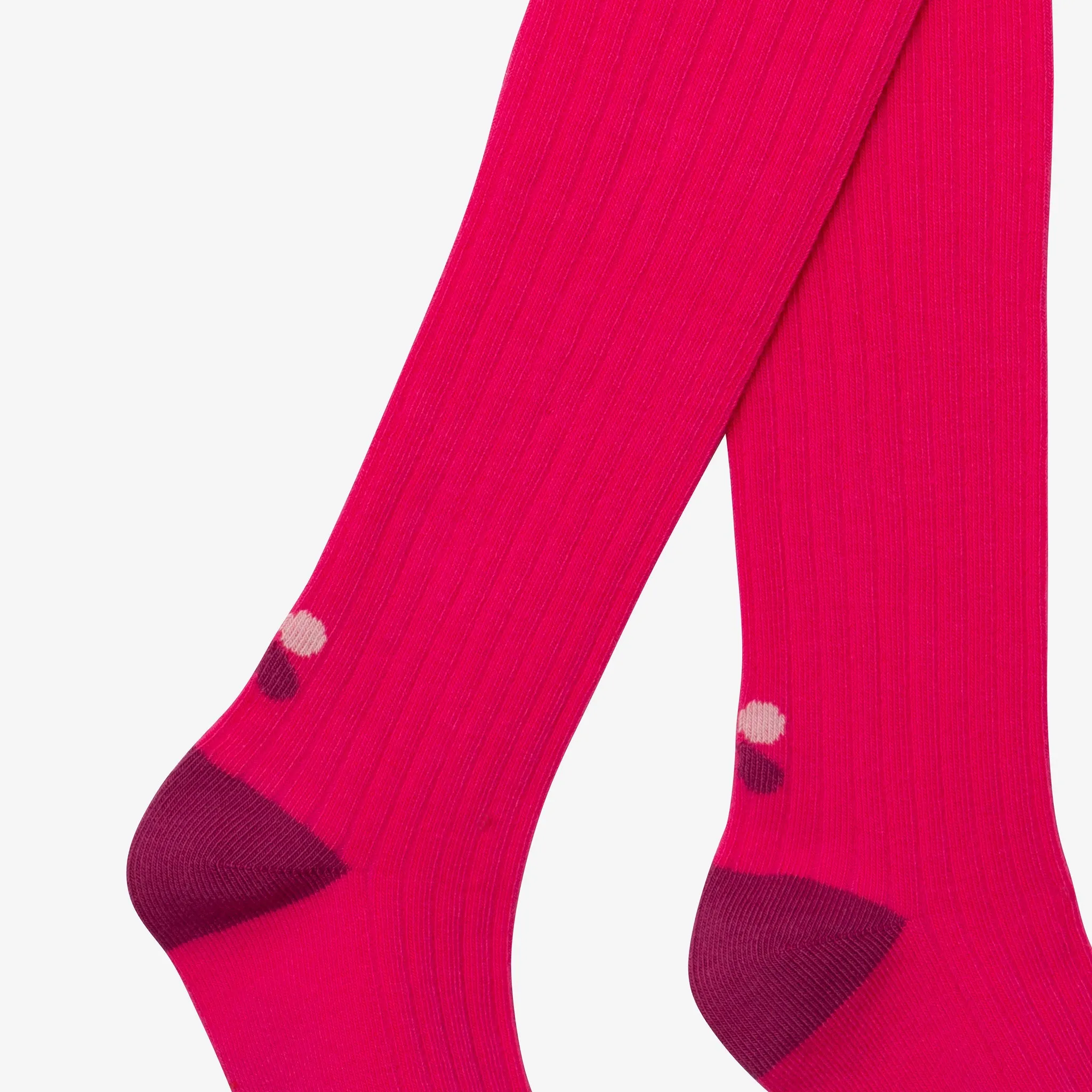Baby girls' hot pink tights