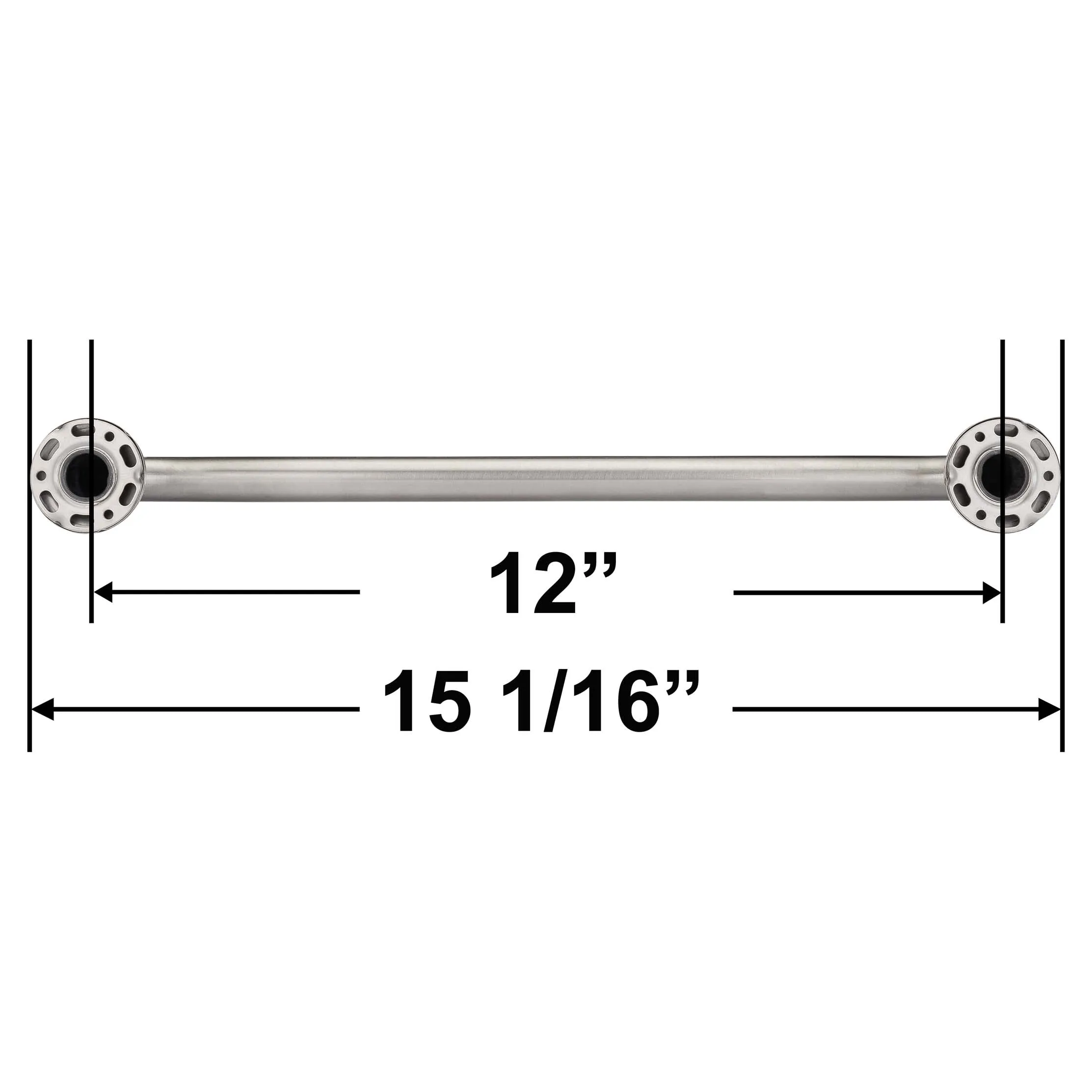 Bathroom Grab Bar, Decorative, Dome Escutcheon, 12 In. X 1 1/4 In.
