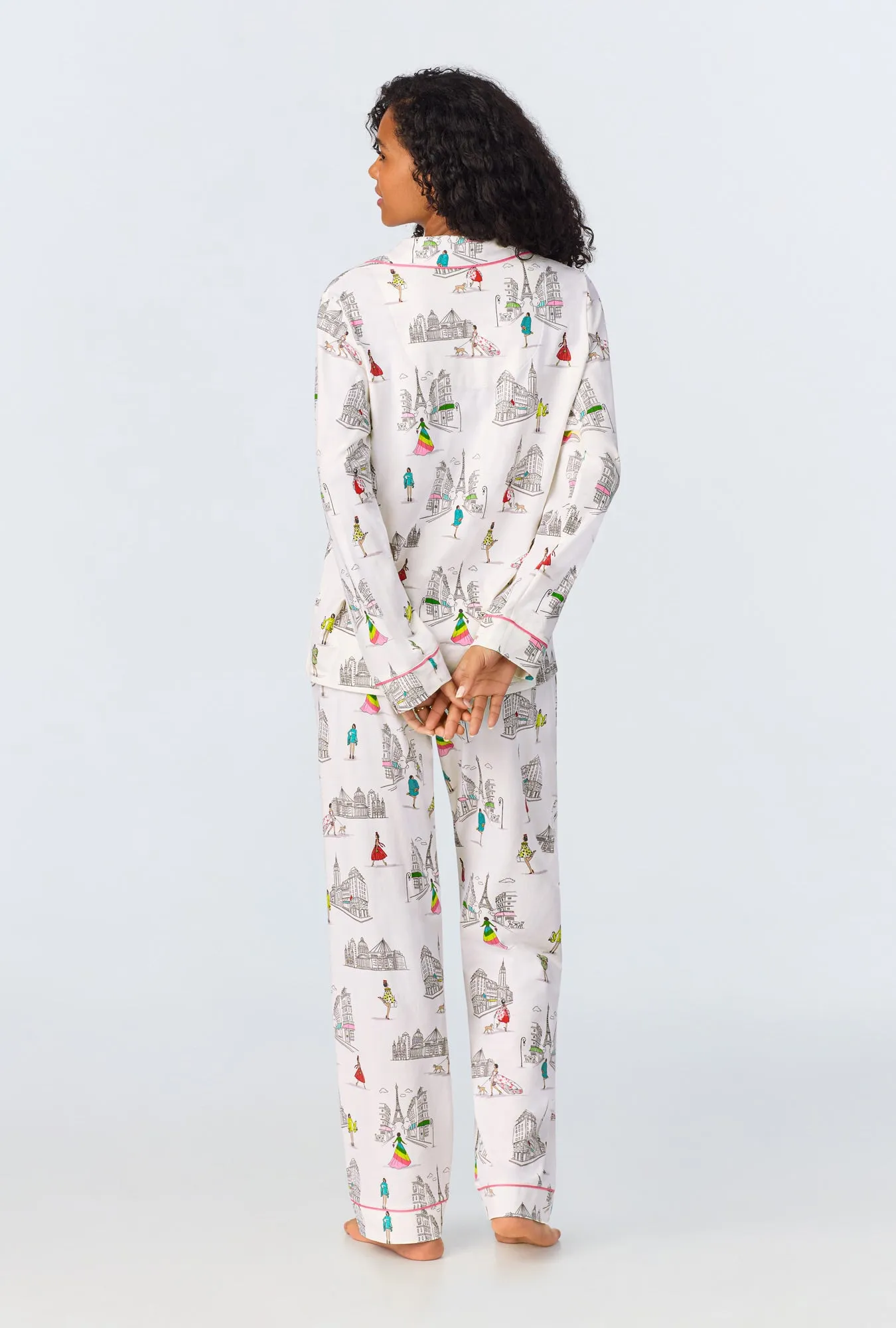 Bedhead x Bronwyn Newport Travel In Style Long Sleeve Classic Stretch Jersey PJ Set