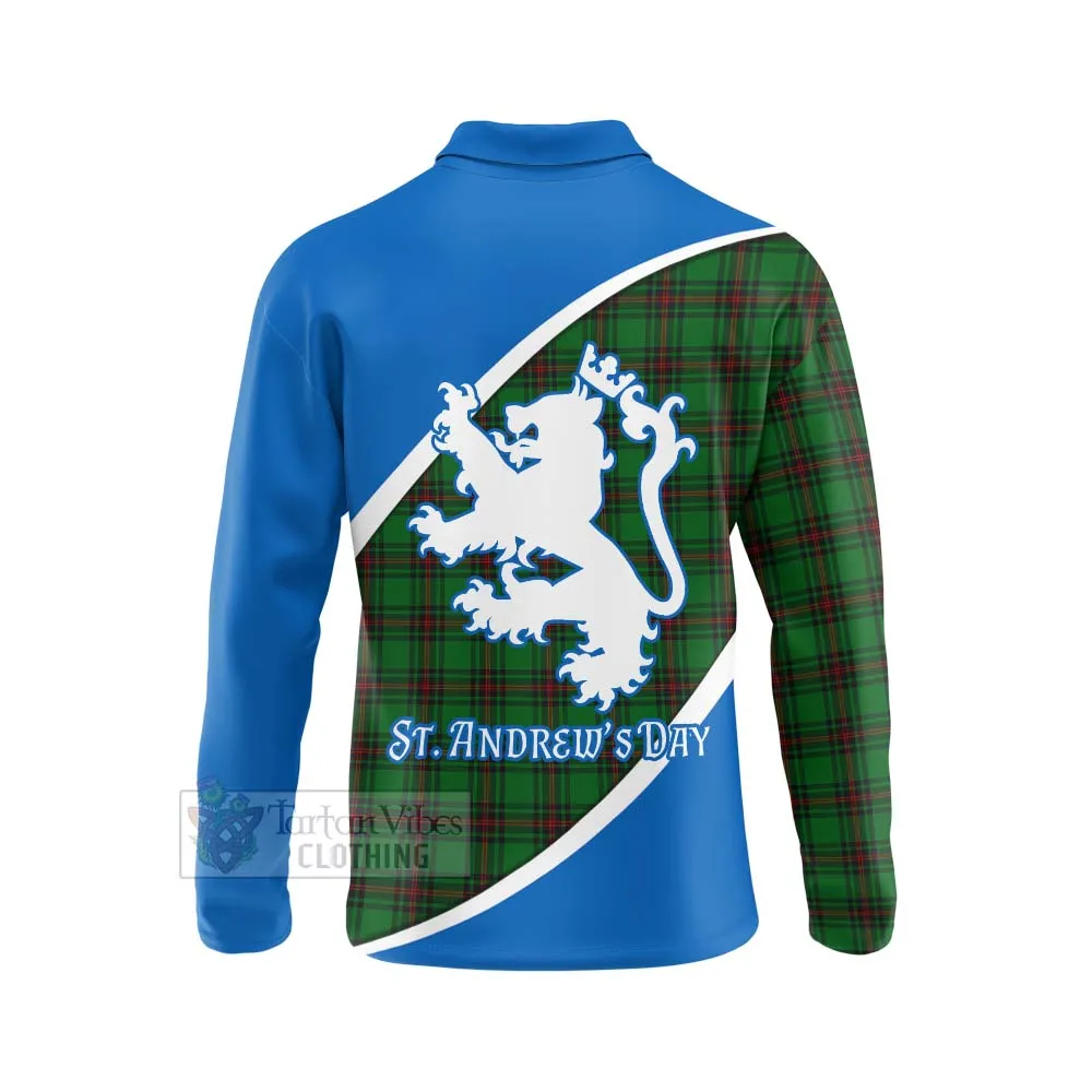 Beveridge Family Crest Tartan Long Sleeve Polo Shirt Celebrate Saint Andrew's Day in Style