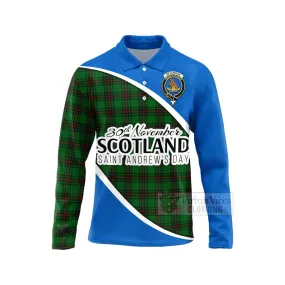 Beveridge Family Crest Tartan Long Sleeve Polo Shirt Celebrate Saint Andrew's Day in Style