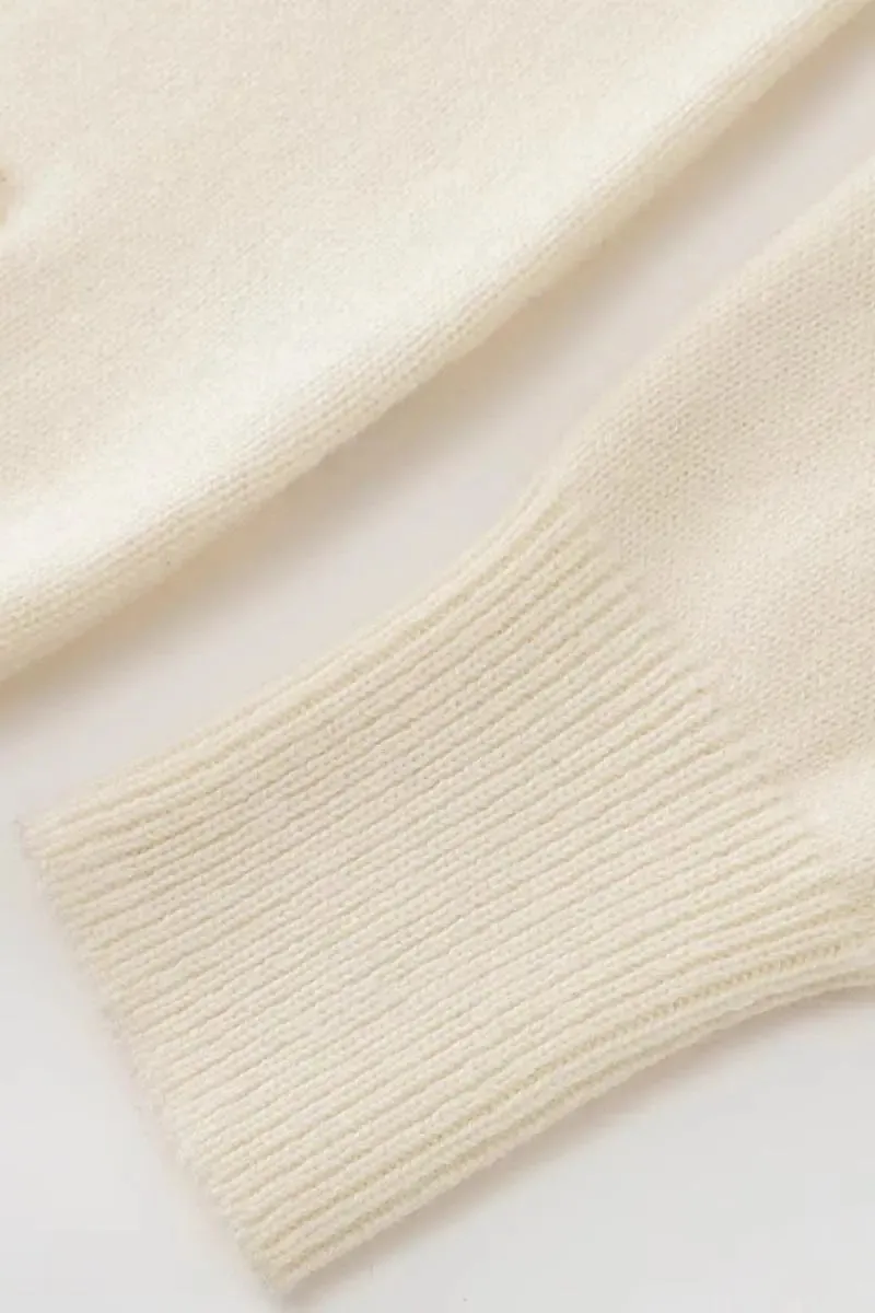 Chunky 100 Cashmere Polo Collar Sweater