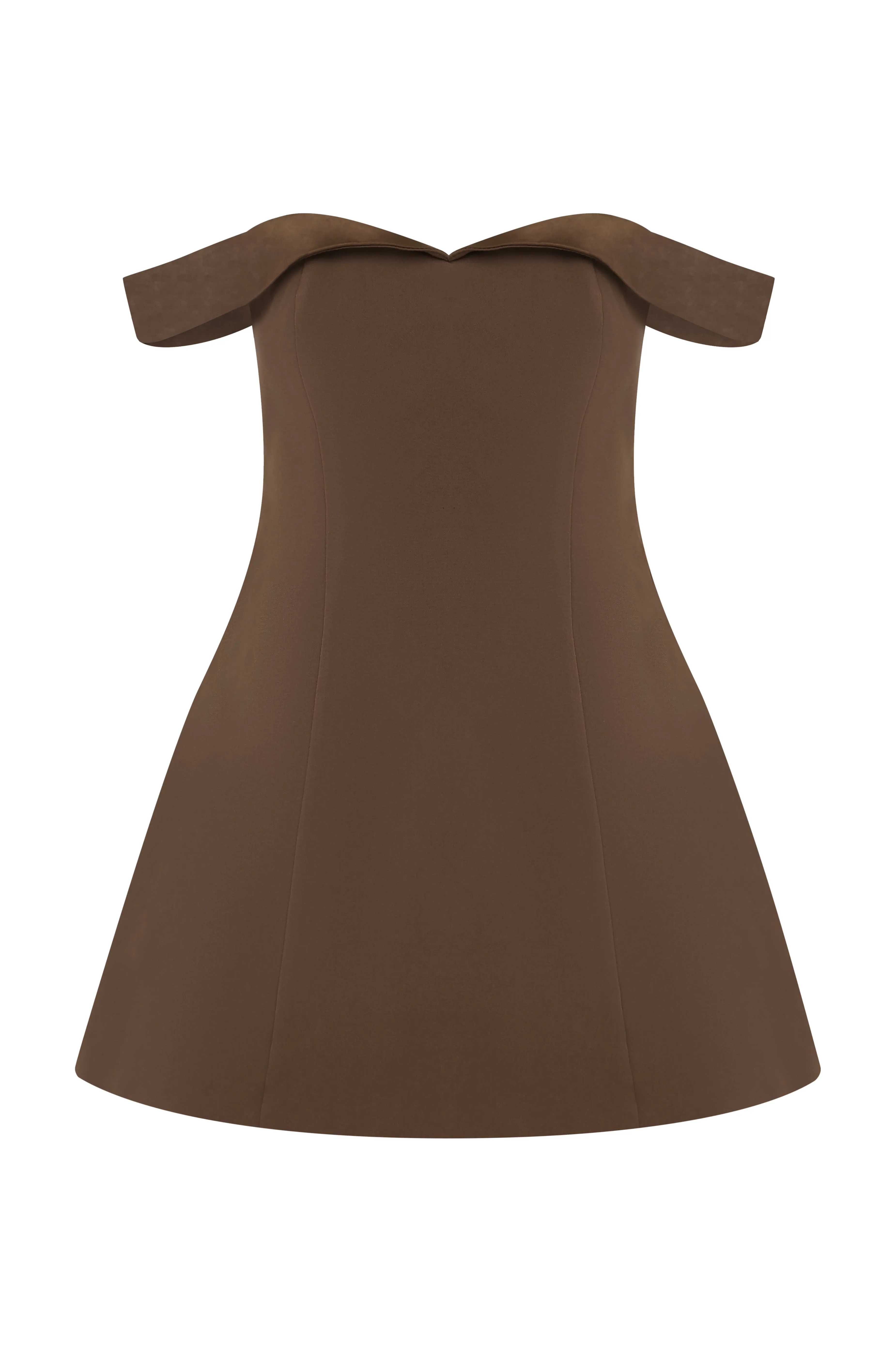 EBONY MINI DRESS - ESPRESSO