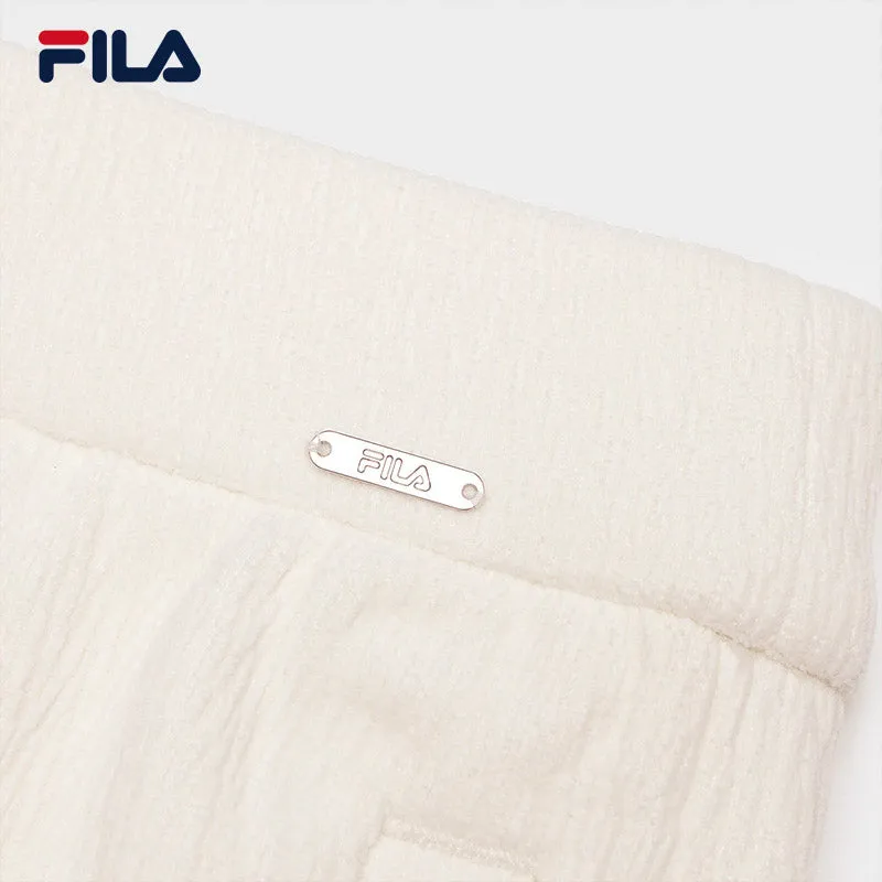 FILA CORE LIFESTYLE WHITE MILAN DESIGN WEEK Women Knit Pants (Ash)