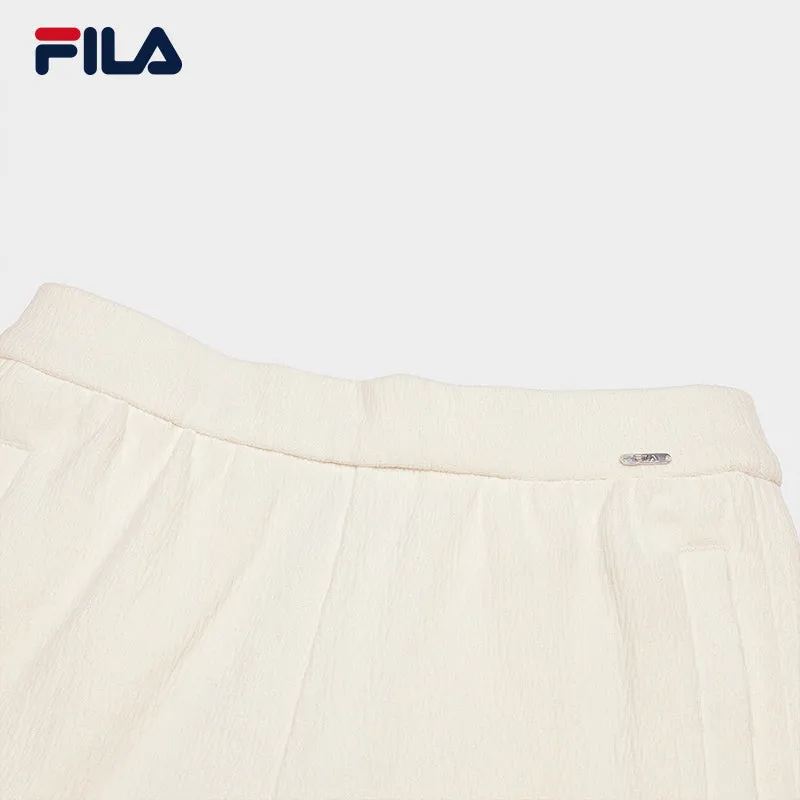 FILA CORE LIFESTYLE WHITE MILAN DESIGN WEEK Women Knit Pants (Ash)