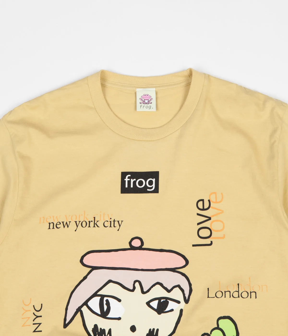 Frog World Wide Love T-Shirt - Yellow
