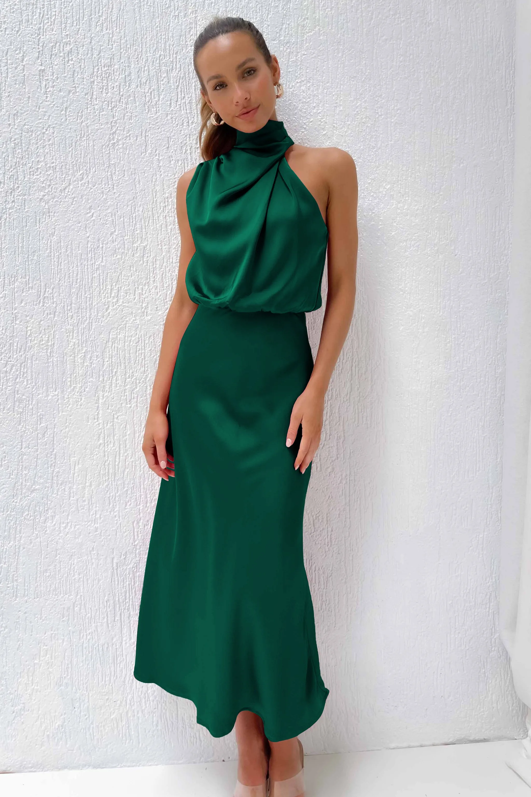 Halter Elegance Cocktail Dress - Culture Heaven Special