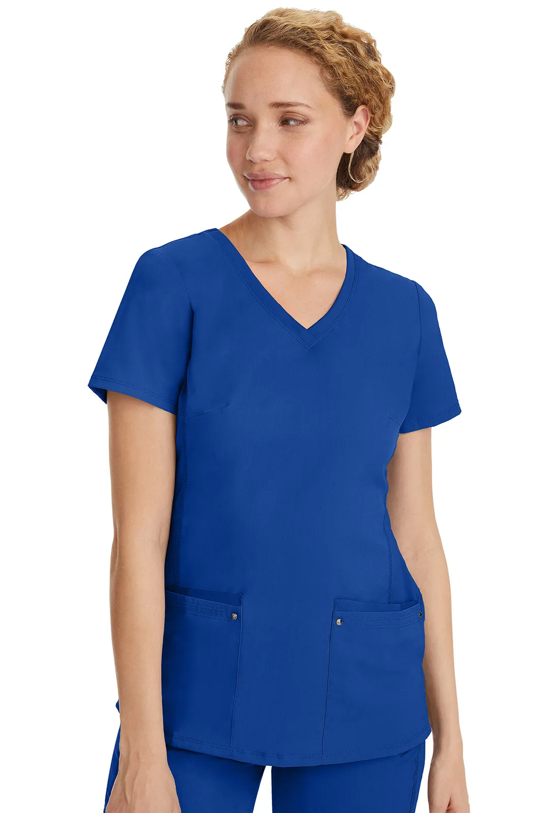 HH Purple Label Women's Juliet V-Neck Yoga Scrub Top 2245