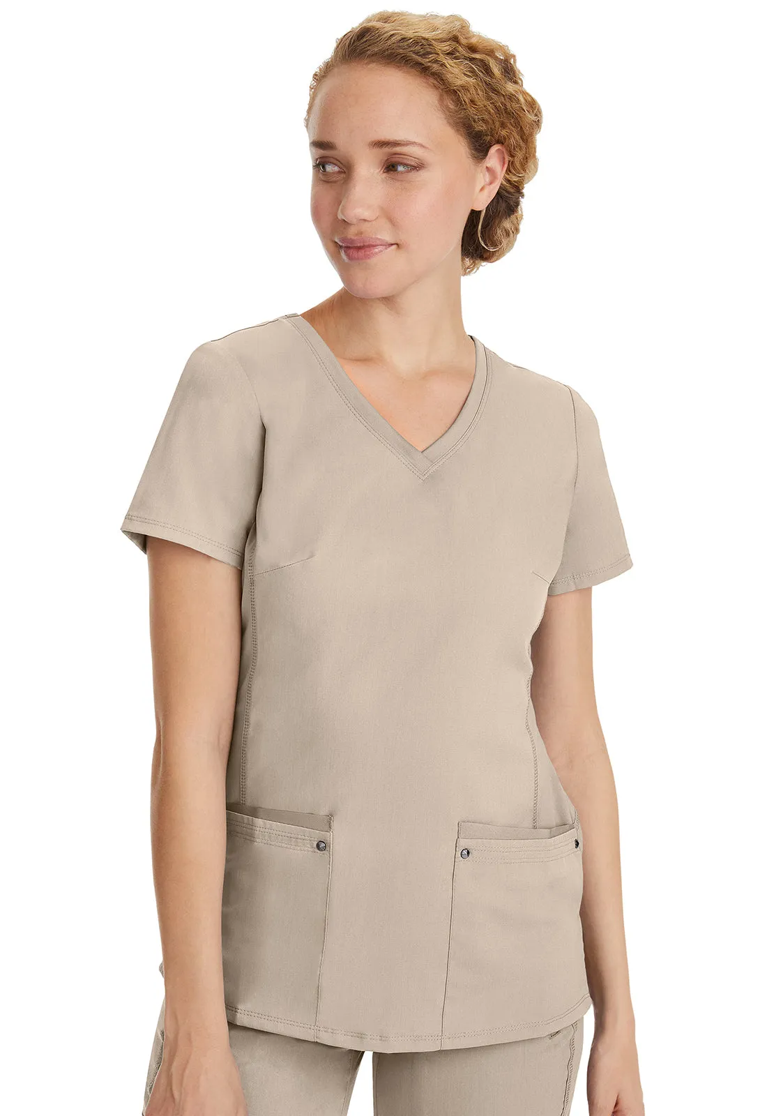 HH Purple Label Women's Juliet V-Neck Yoga Scrub Top 2245