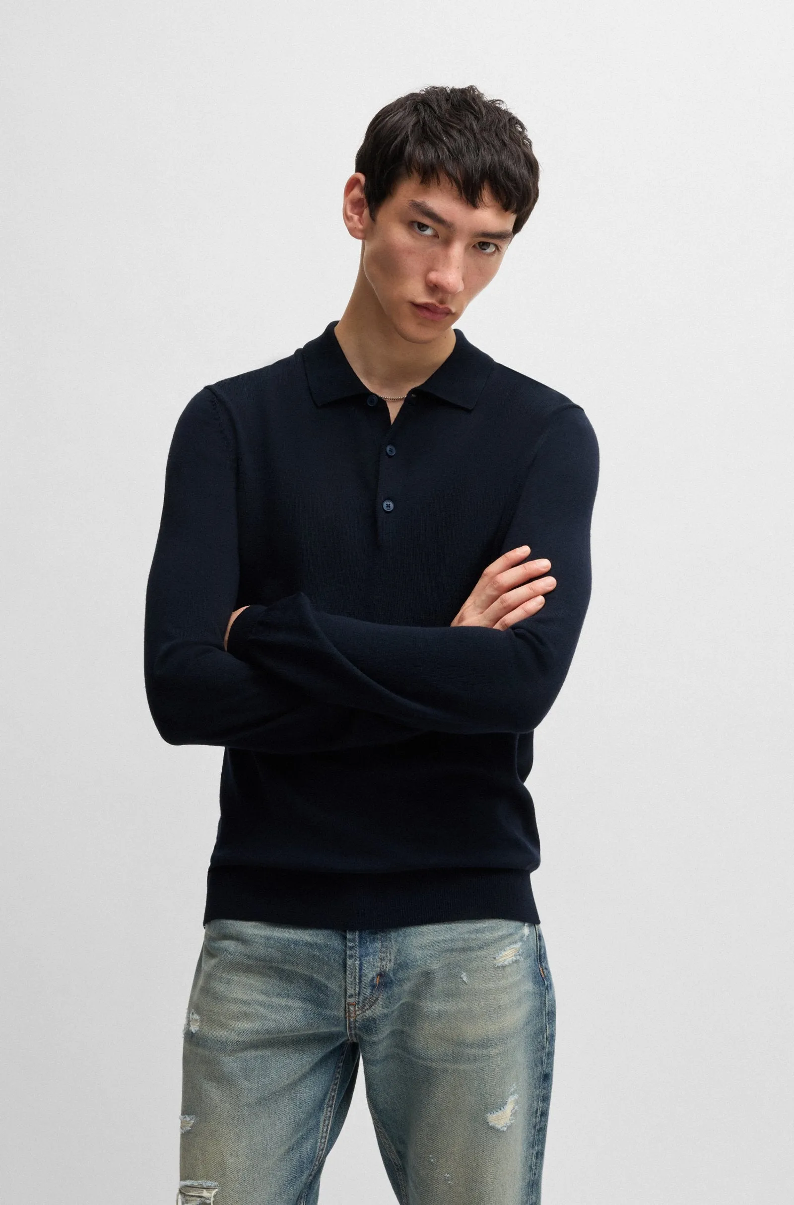 HUGO San Pepe-M1 Sweater 410 Navy