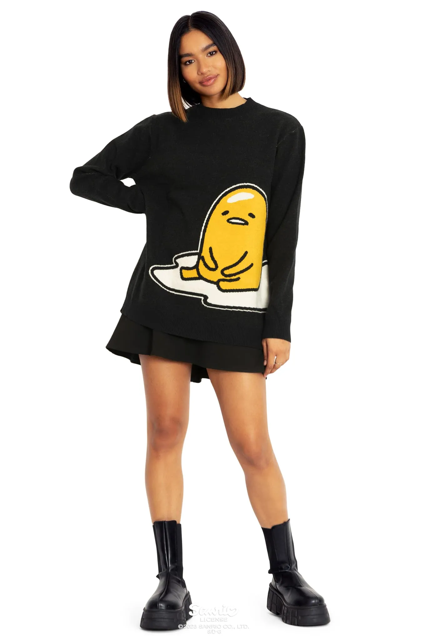 Lazy Gudetama Oversized Knit Sweater