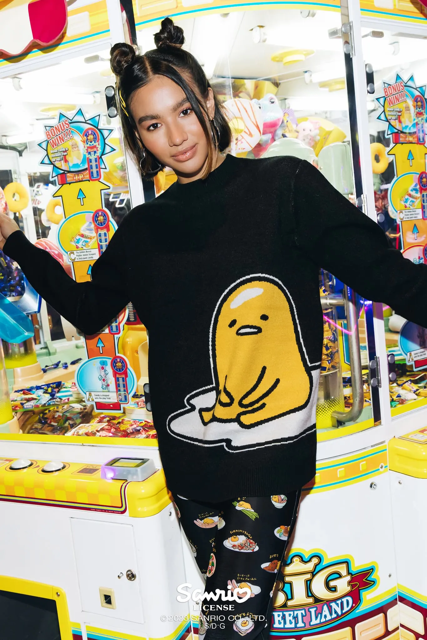 Lazy Gudetama Oversized Knit Sweater