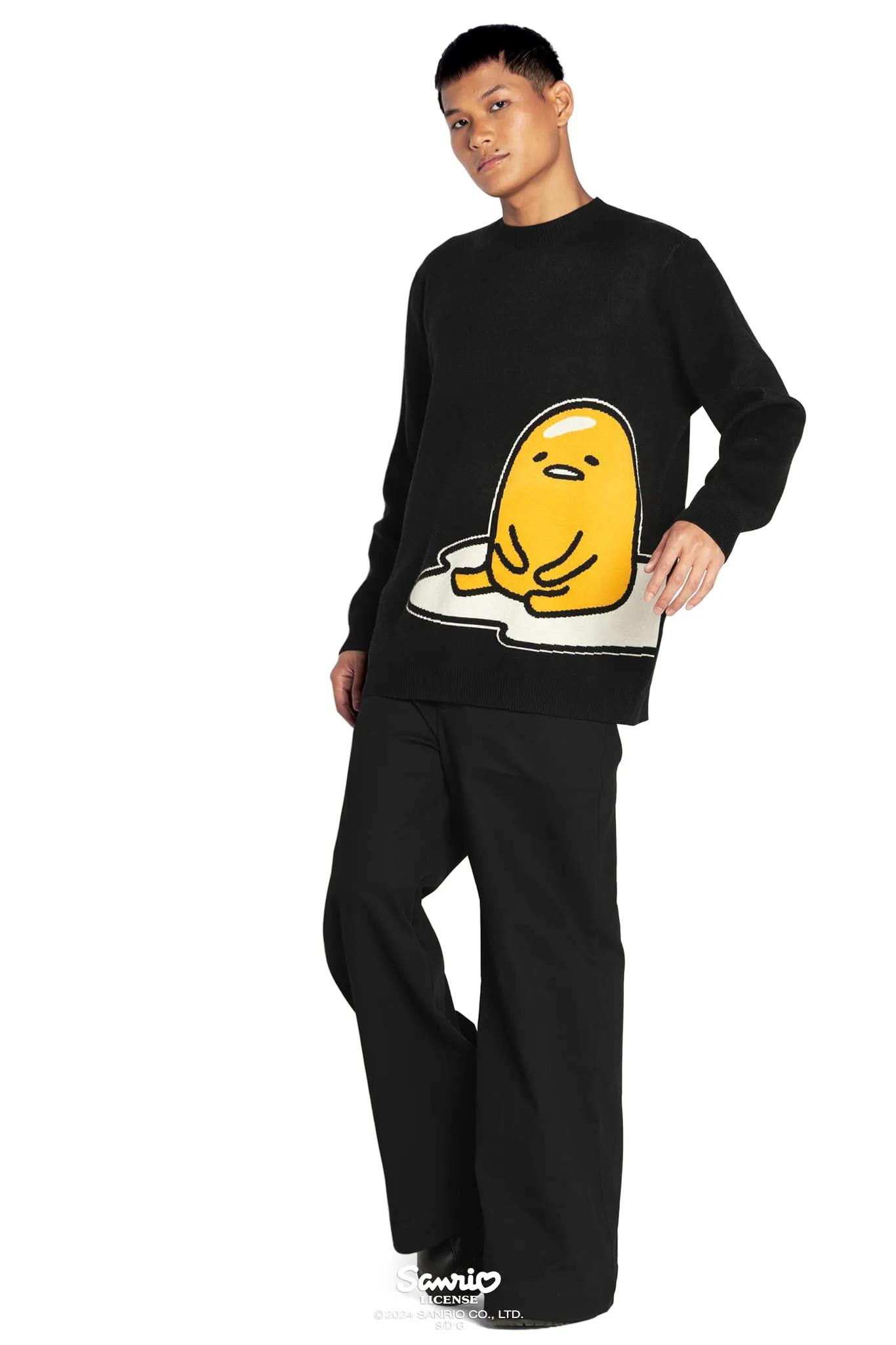 Lazy Gudetama Oversized Knit Sweater