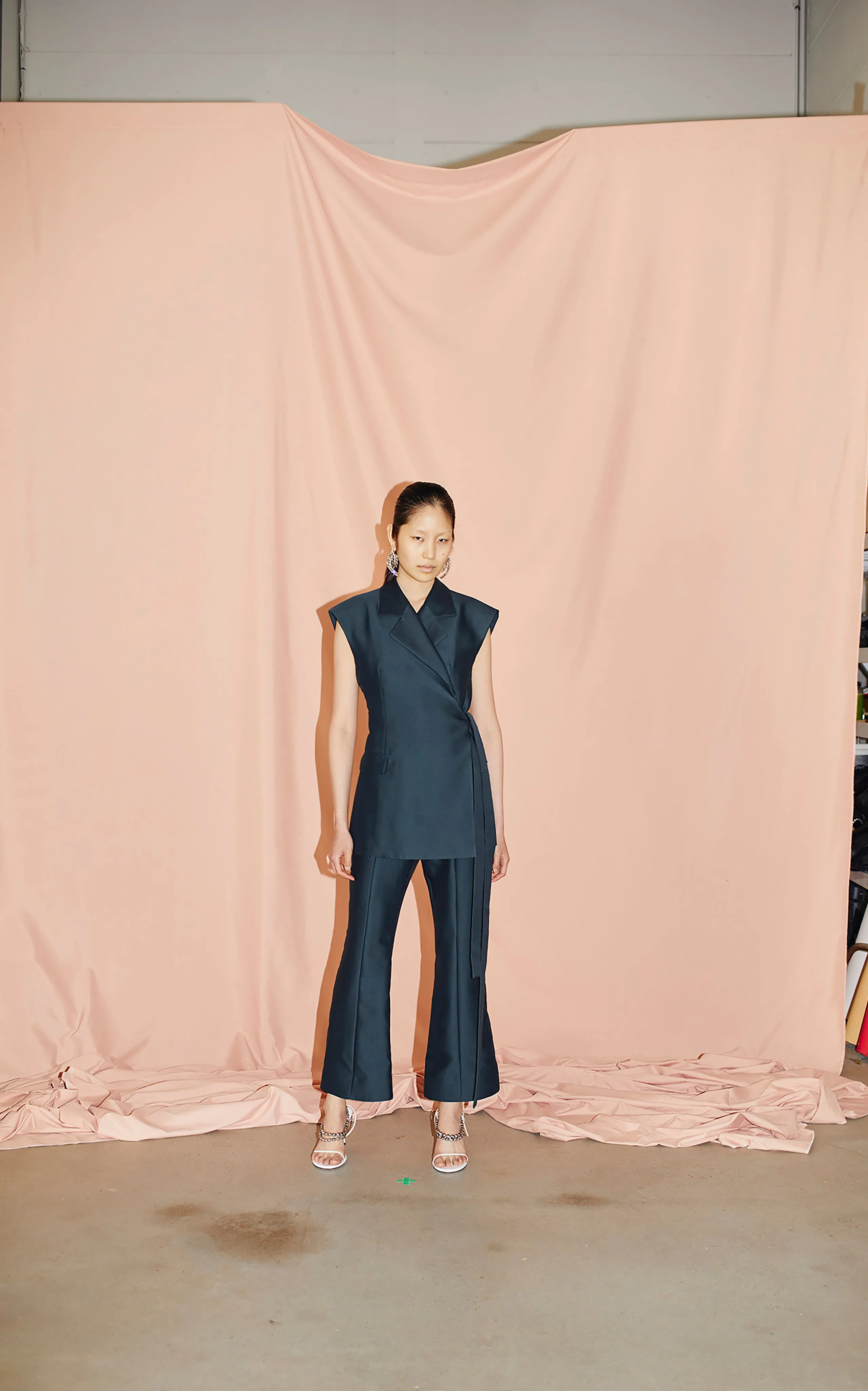Lettini Crop Flare Pant | Seagrass