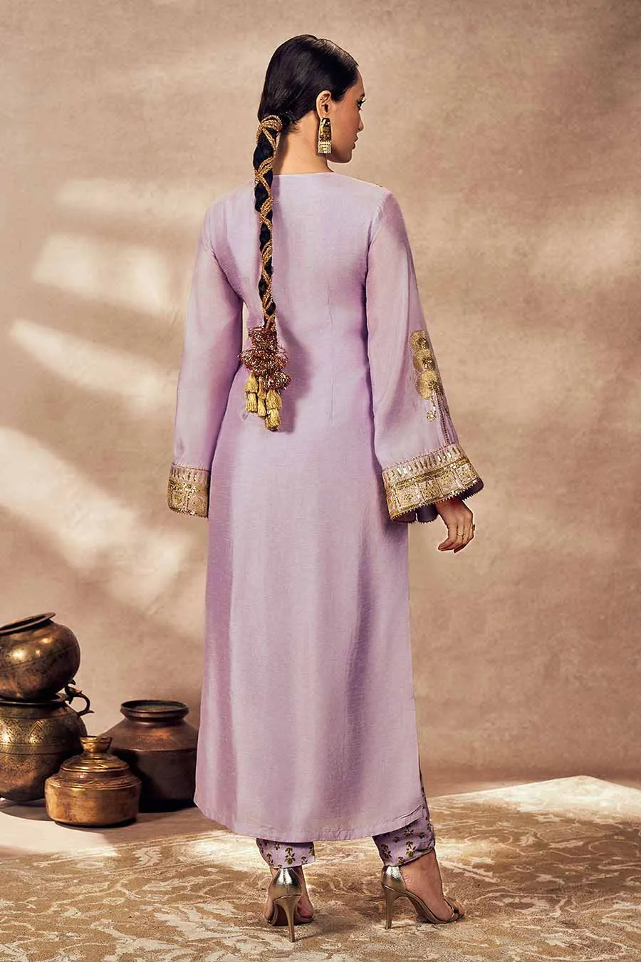 Lilac Pixie Dust Printed Kurta & Pant Set