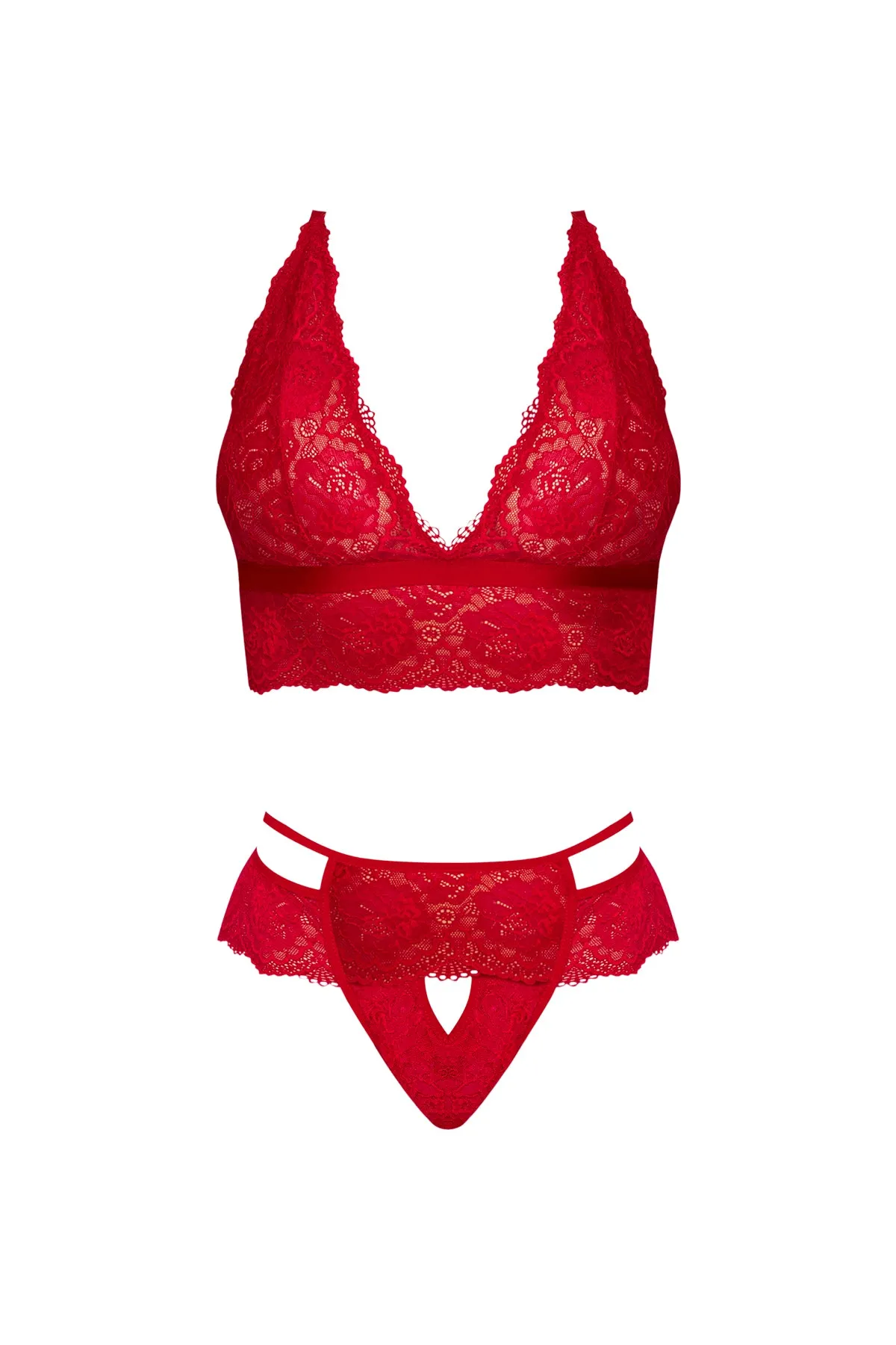 Magic Silk Sugar & Spice Bra & Panty Set Red