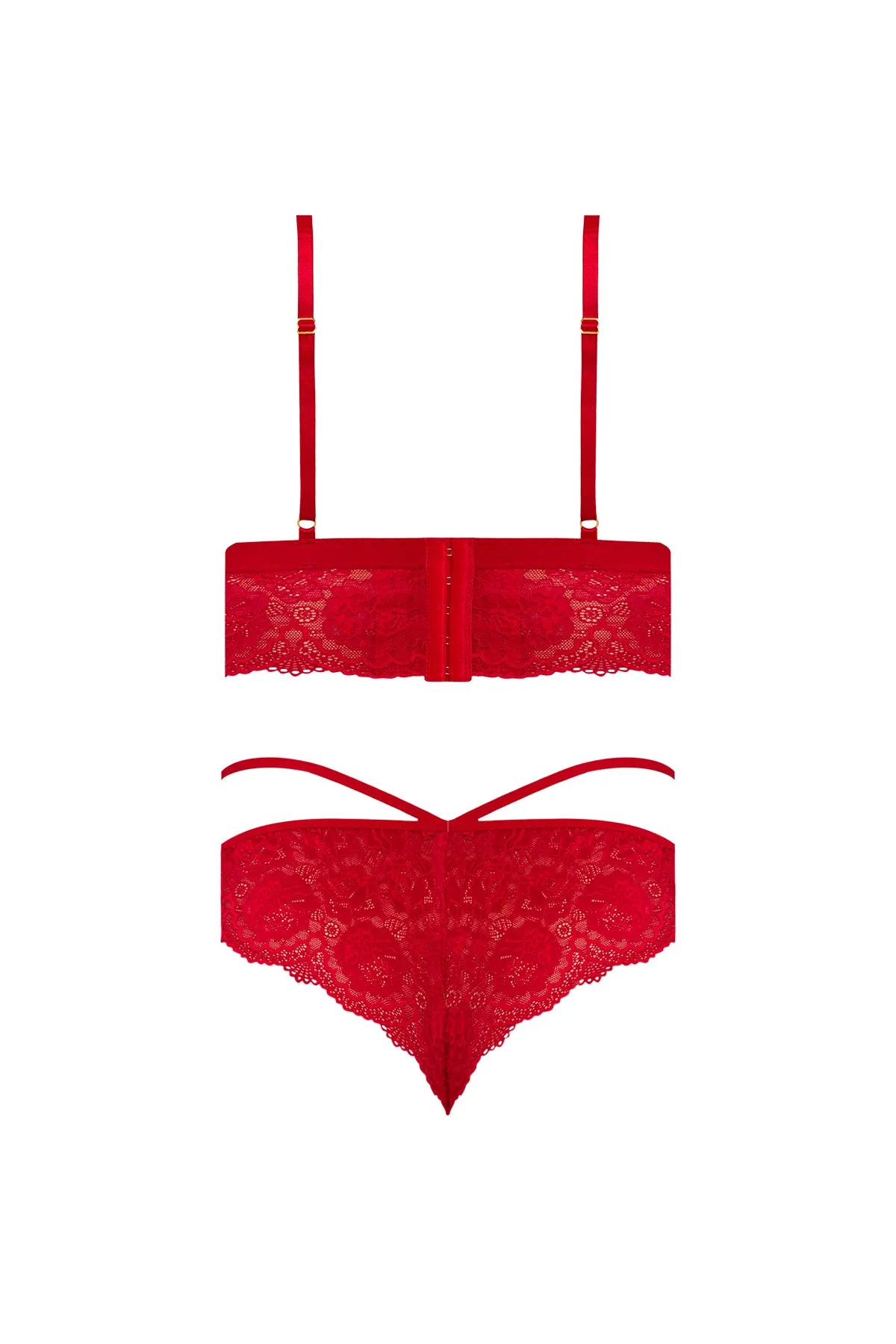 Magic Silk Sugar & Spice Bra & Panty Set Red