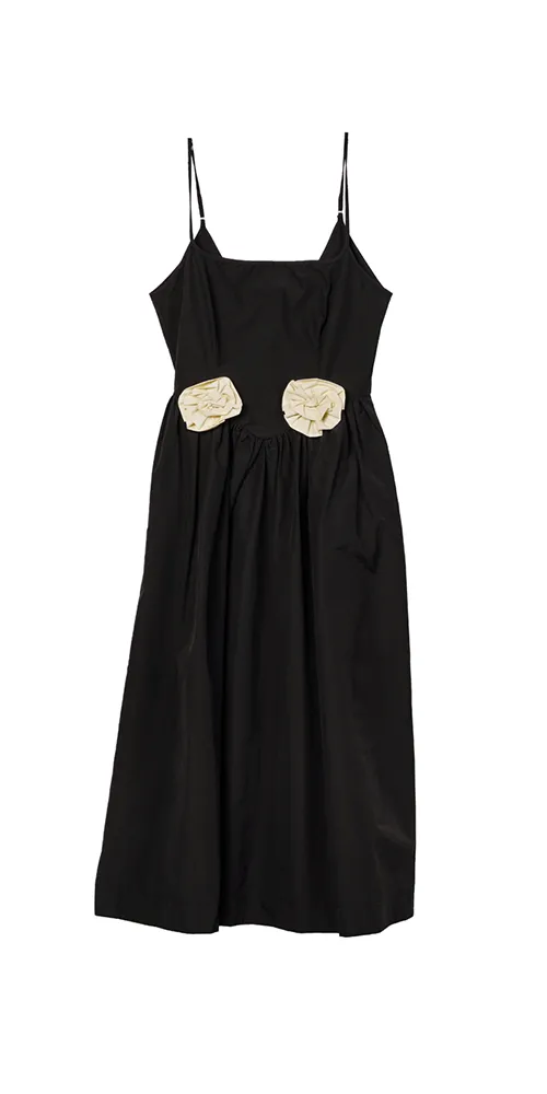 Neroni Dress Black Rosette
