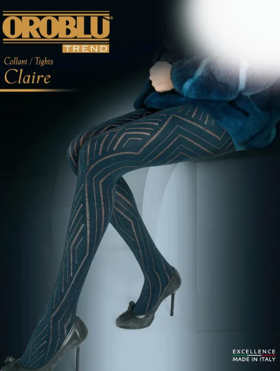 Oroblu Claire Melange Opaque Patterned Tights