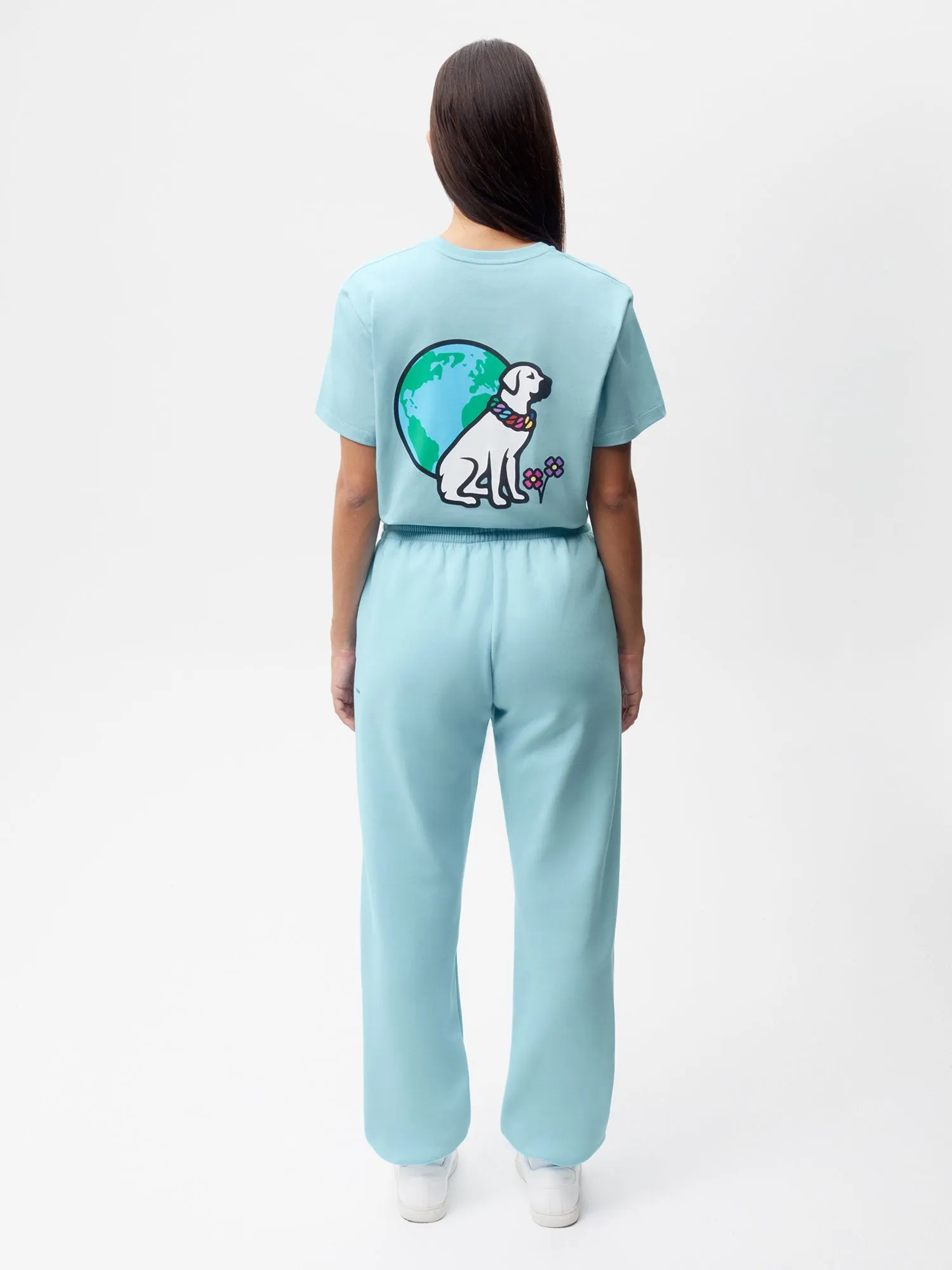 PANGAIA x Victor Victor Signature Track Pants—celestial blue