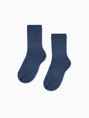 ribbed short socks