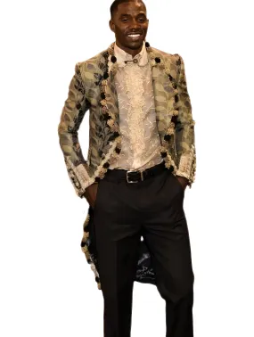 Ruffles Embroidery Silk Transparent Men’s Shirt