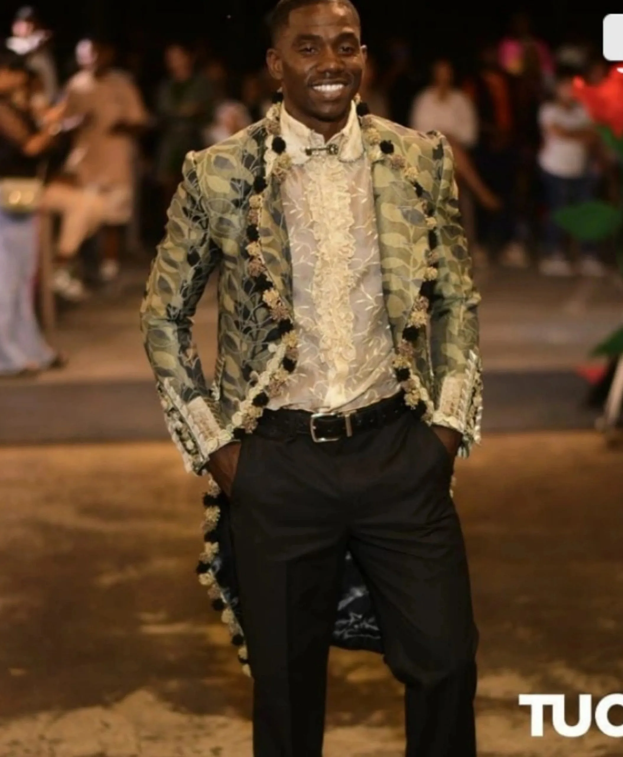 Ruffles Embroidery Silk Transparent Men’s Shirt
