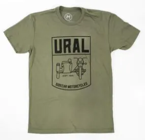 Sidecar Badge T-Shirt - Military Green