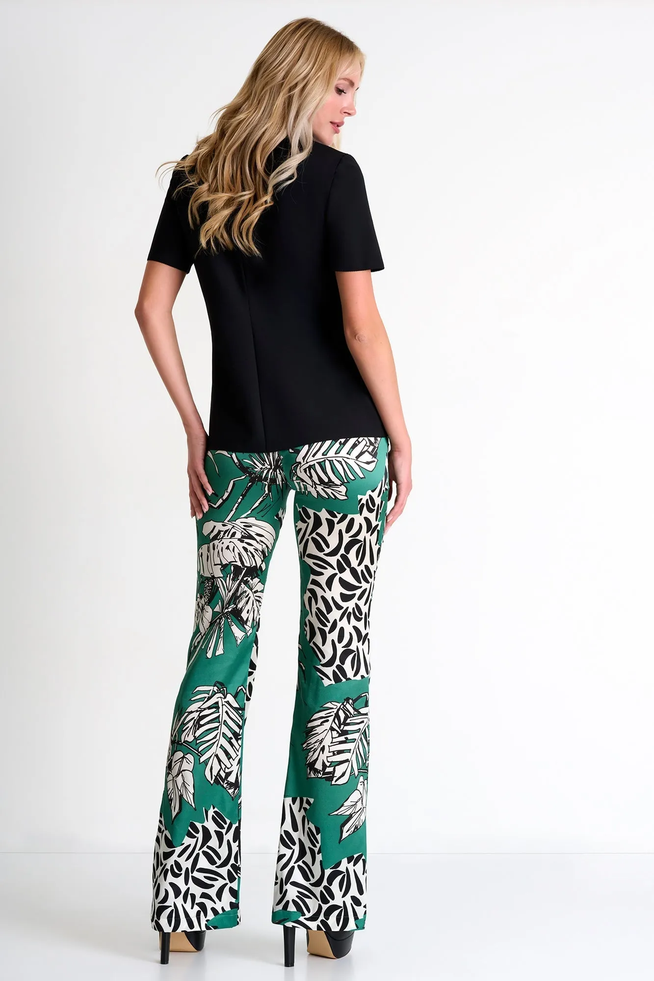 Silk Flared Trousers - 52451-53-951