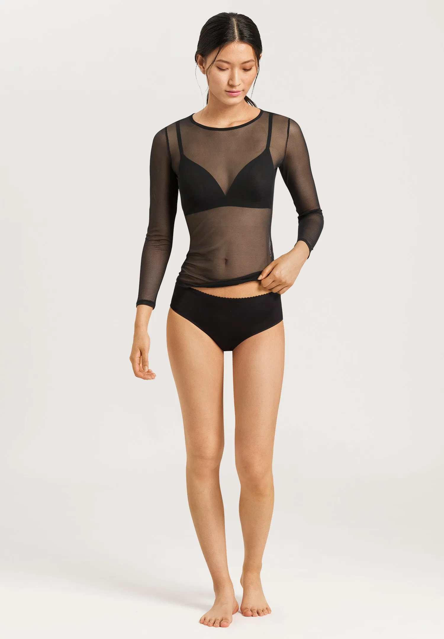 Smooth Illusion Transparent Top | Black 71298-019