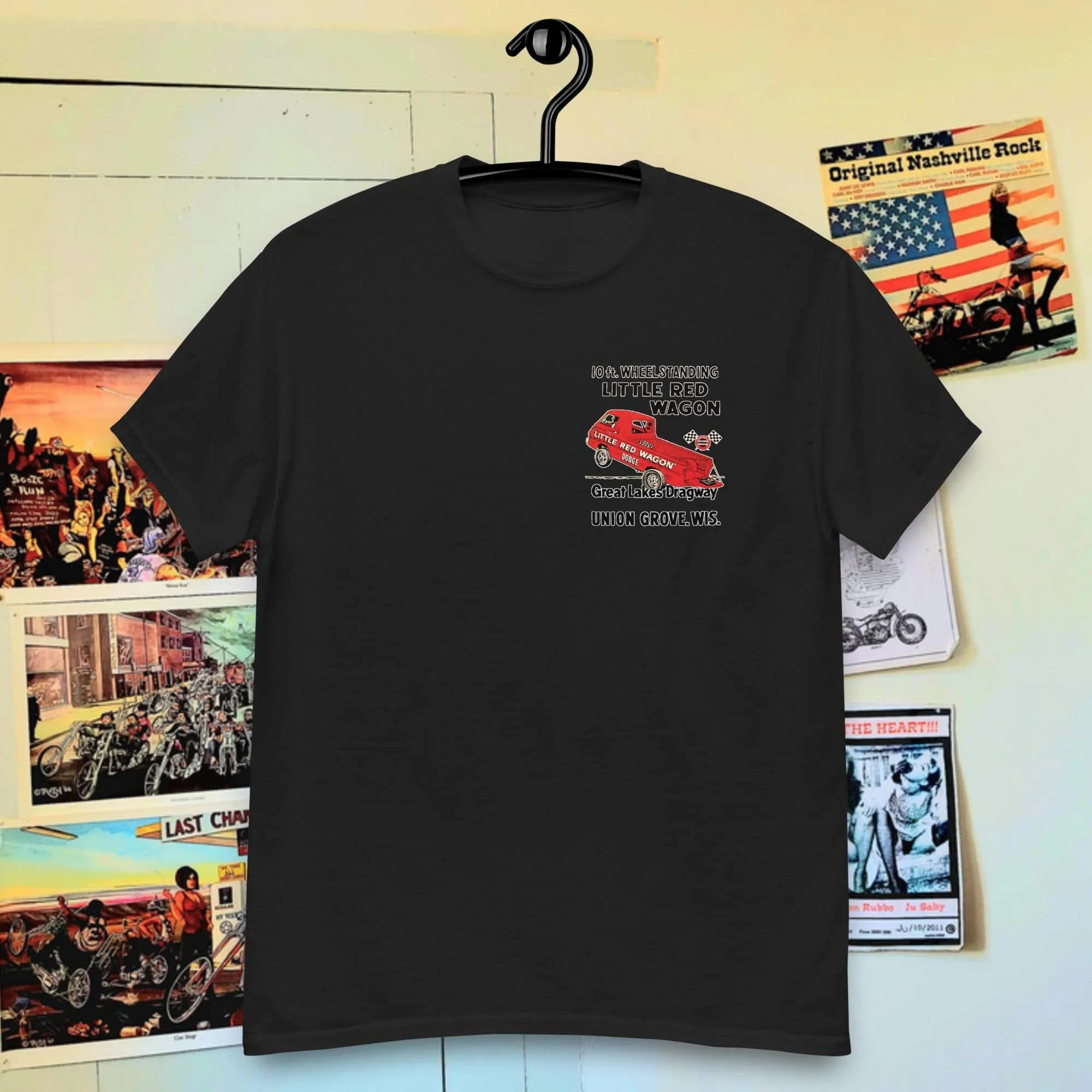 T-Shirt Little red wagon RACE DRAG DODGE