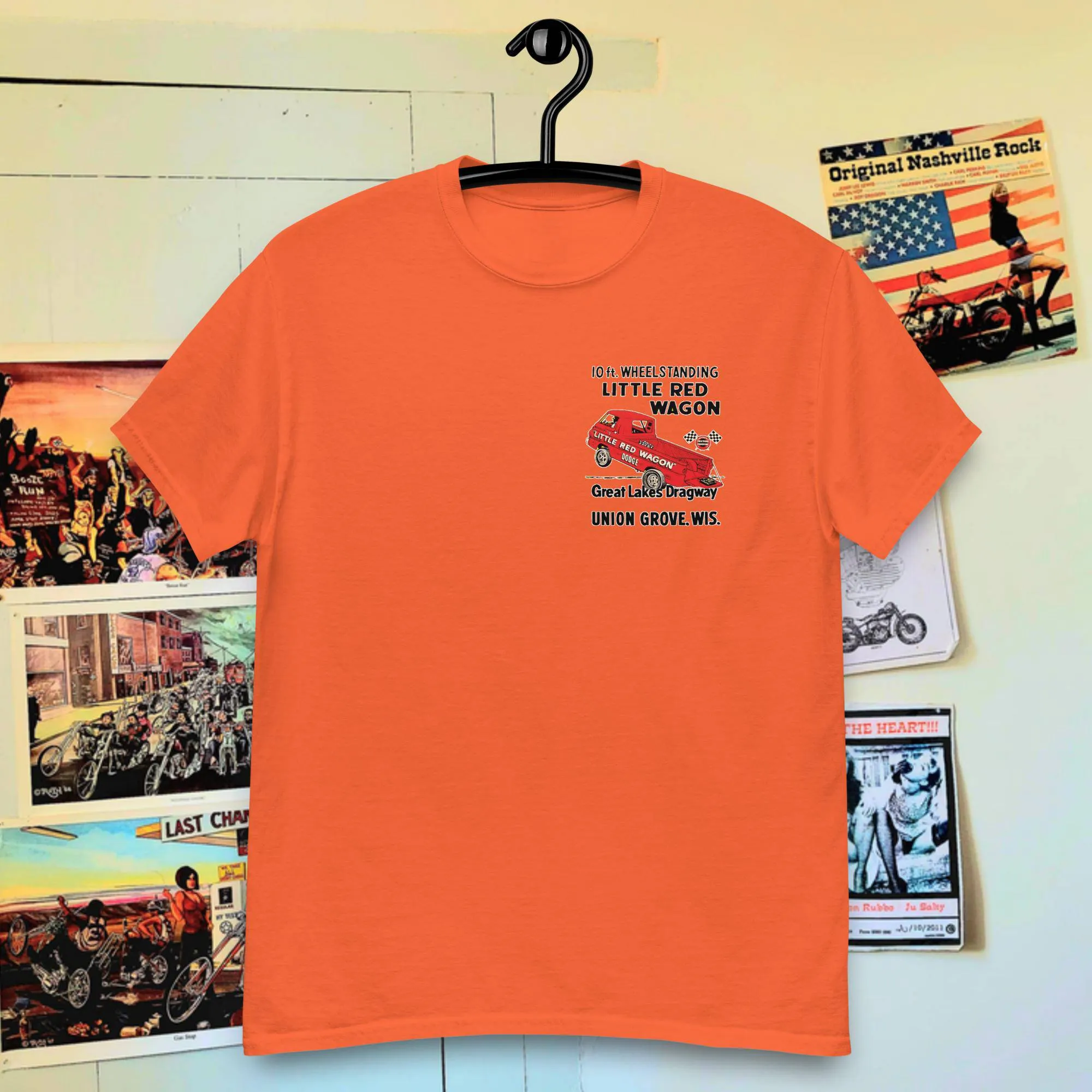 T-Shirt Little red wagon RACE DRAG DODGE