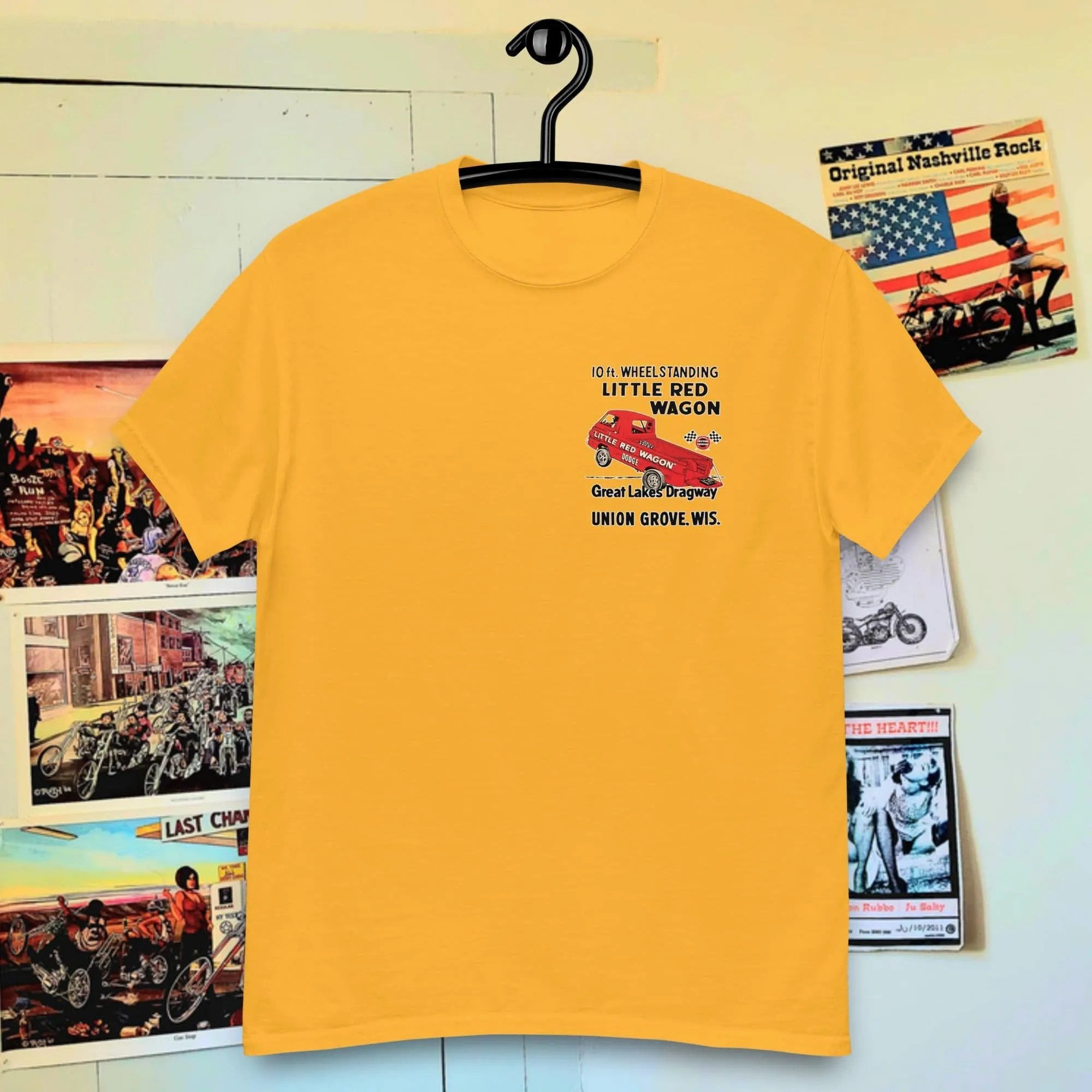 T-Shirt Little red wagon RACE DRAG DODGE
