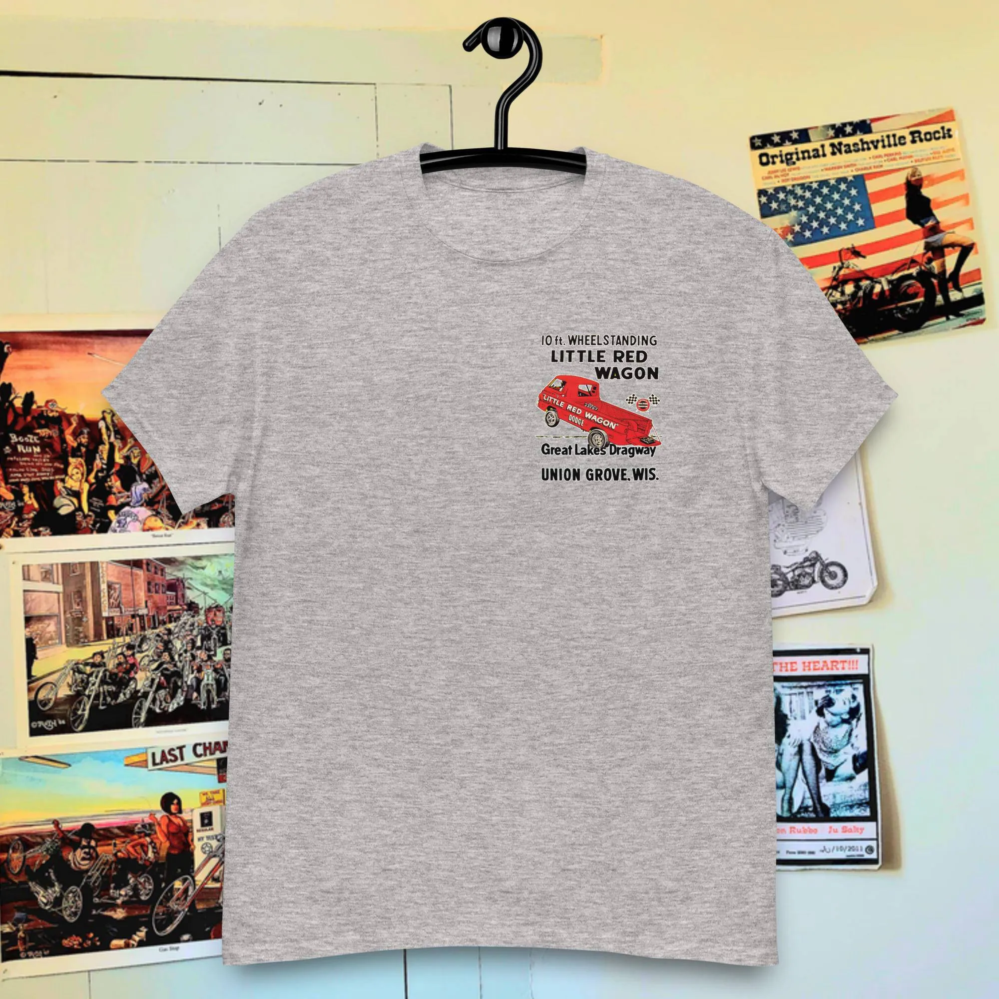 T-Shirt Little red wagon RACE DRAG DODGE