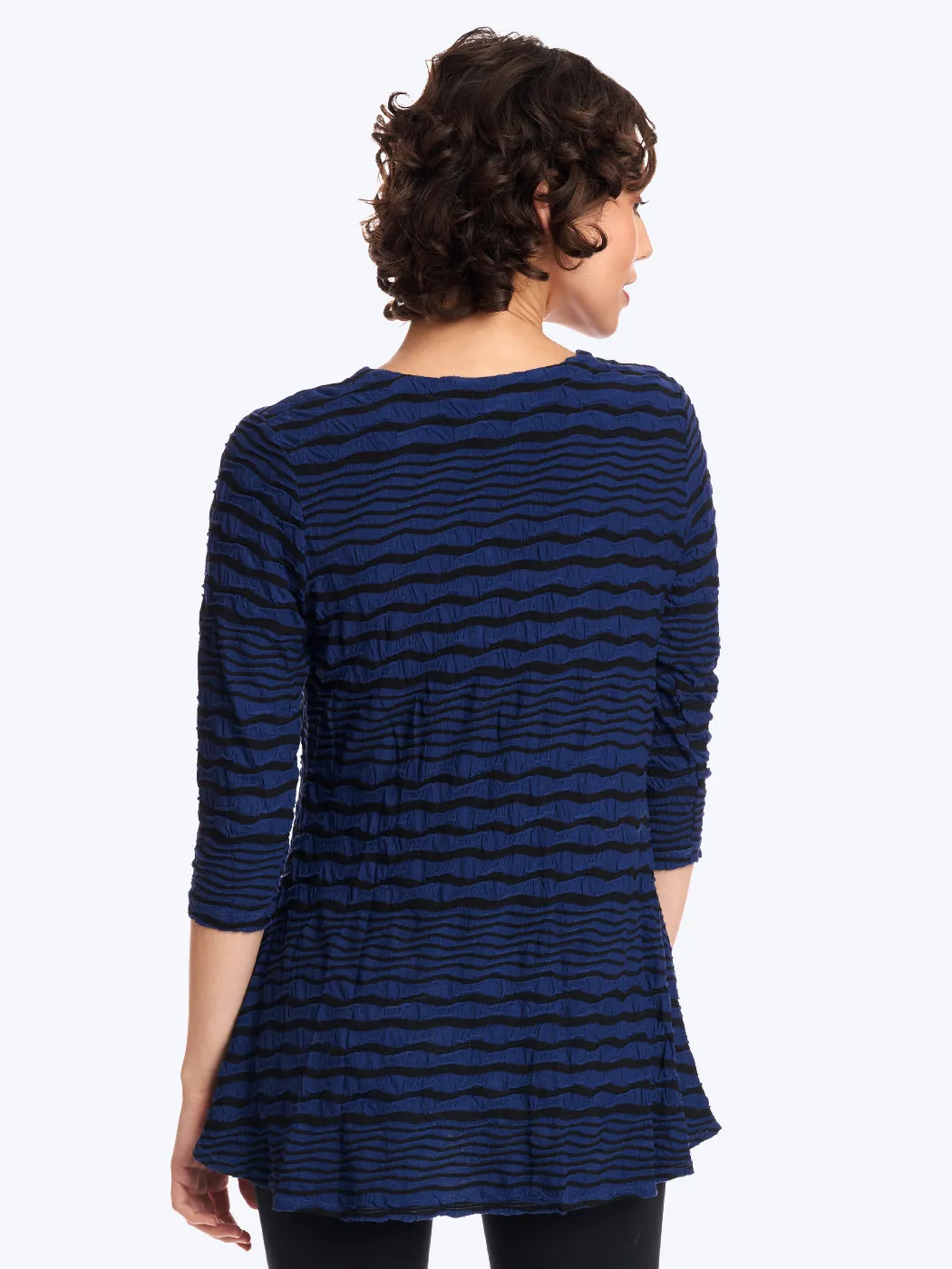 Tianello "Stripe" Knit Jersey Jacquard "Leyton" Tunic