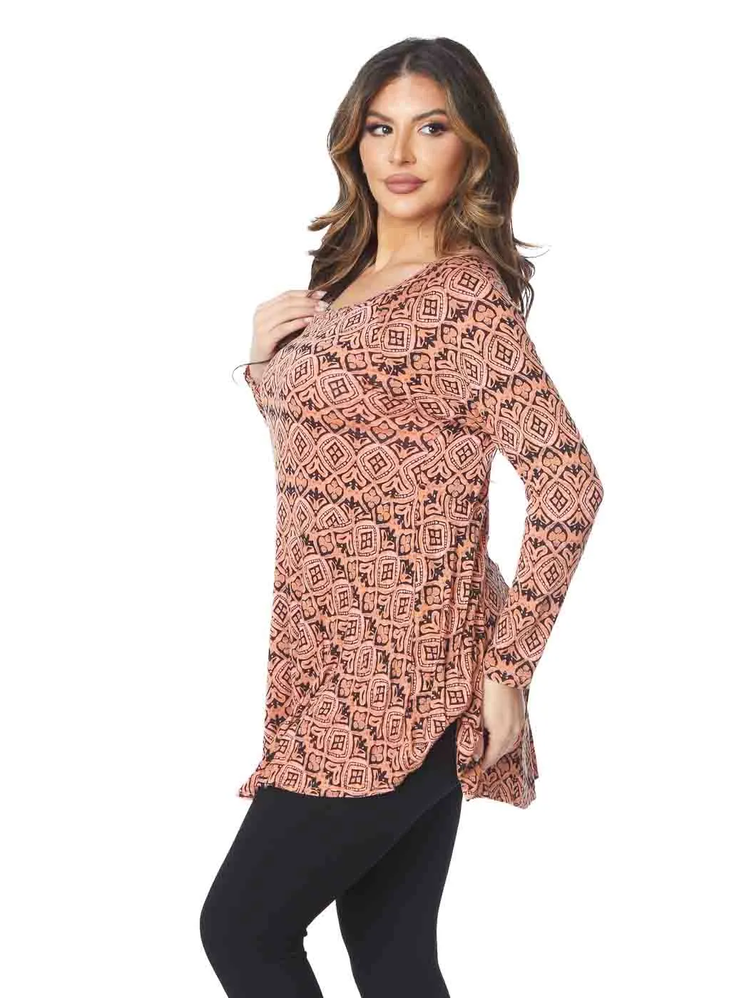 Tianello  "Zadora" Printed Knit "Sochie" Tunic