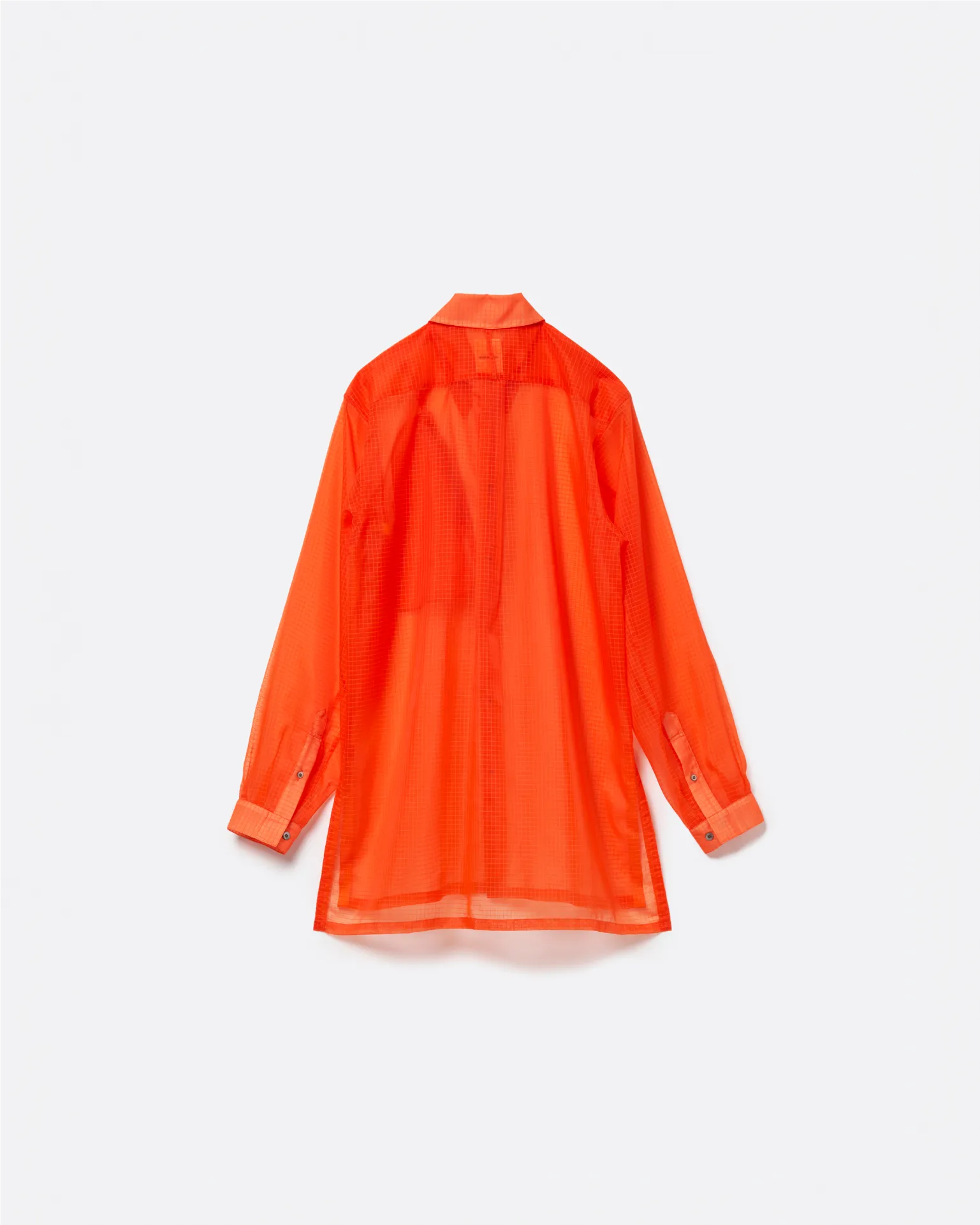 TRANSPARENT RIP-STOP SEAM POCKET SHIRT .11【ORANGE】