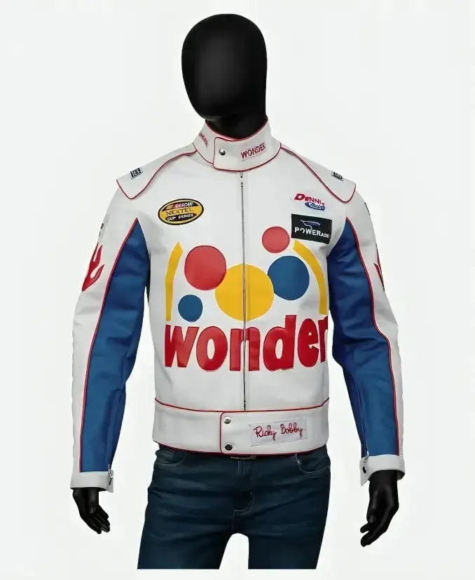 Wonder Bread The Ballad of Ricky Bobby Costume Racing Leather Jacket