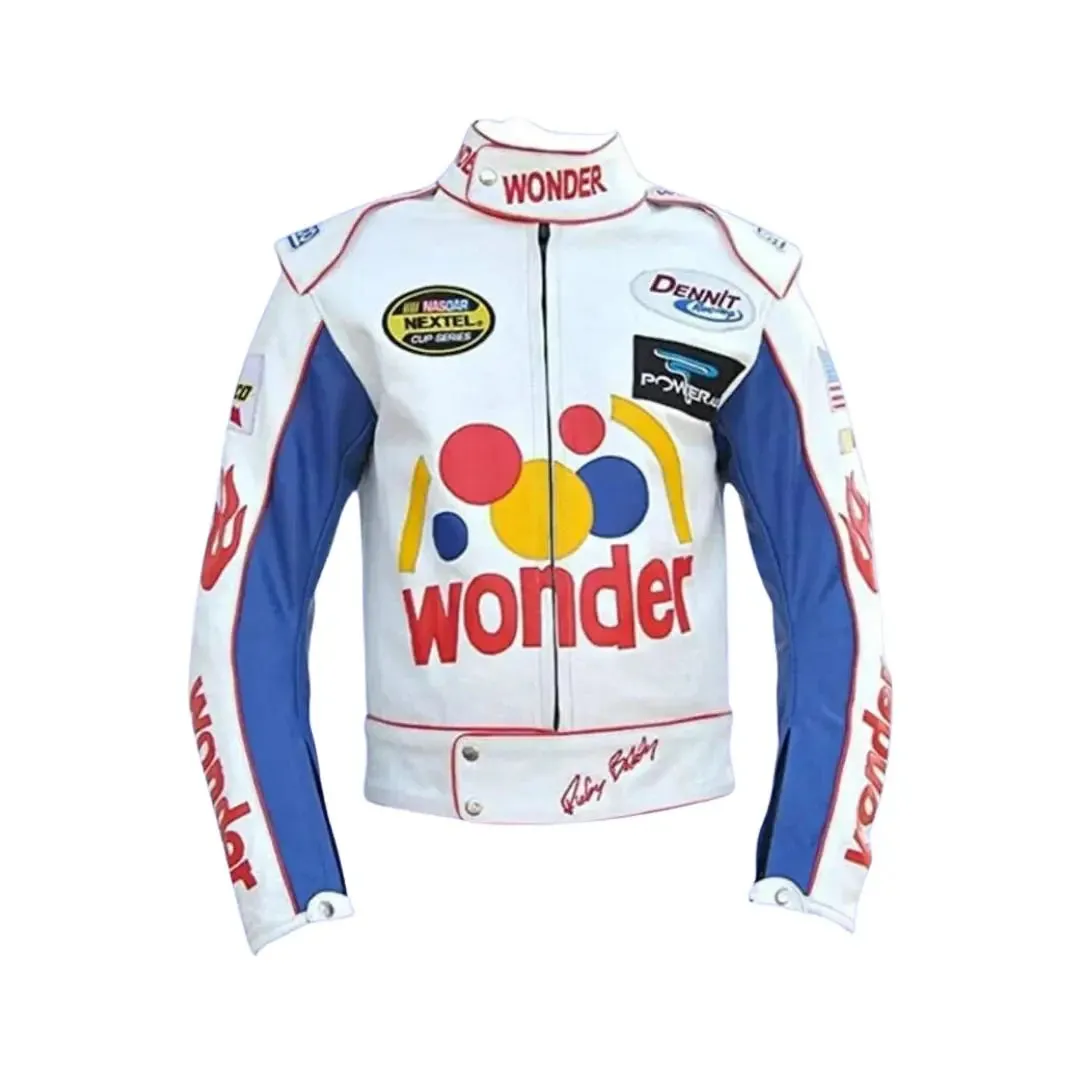 Wonder Bread The Ballad of Ricky Bobby Costume Racing Leather Jacket