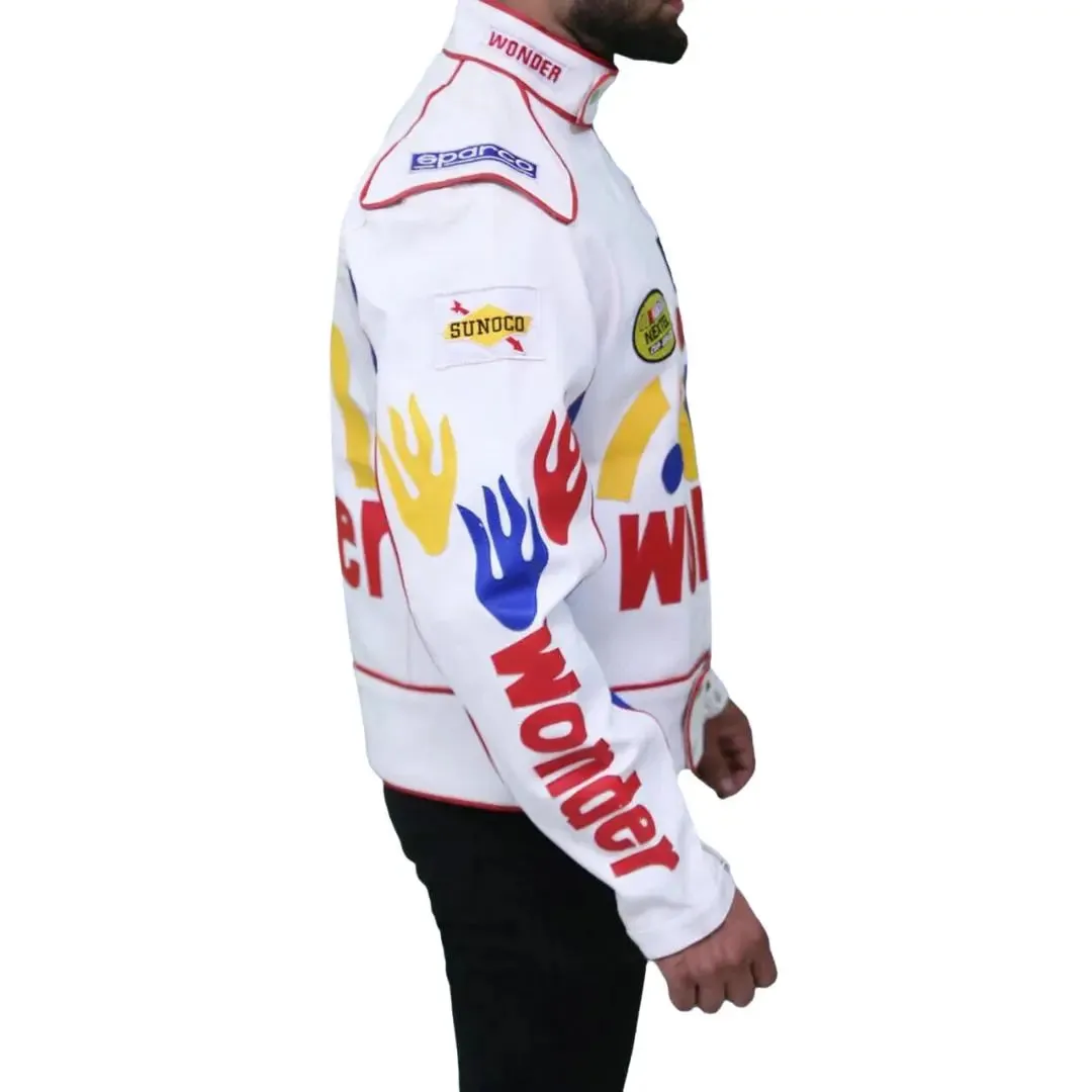 Wonder Bread The Ballad of Ricky Bobby Costume Racing Leather Jacket