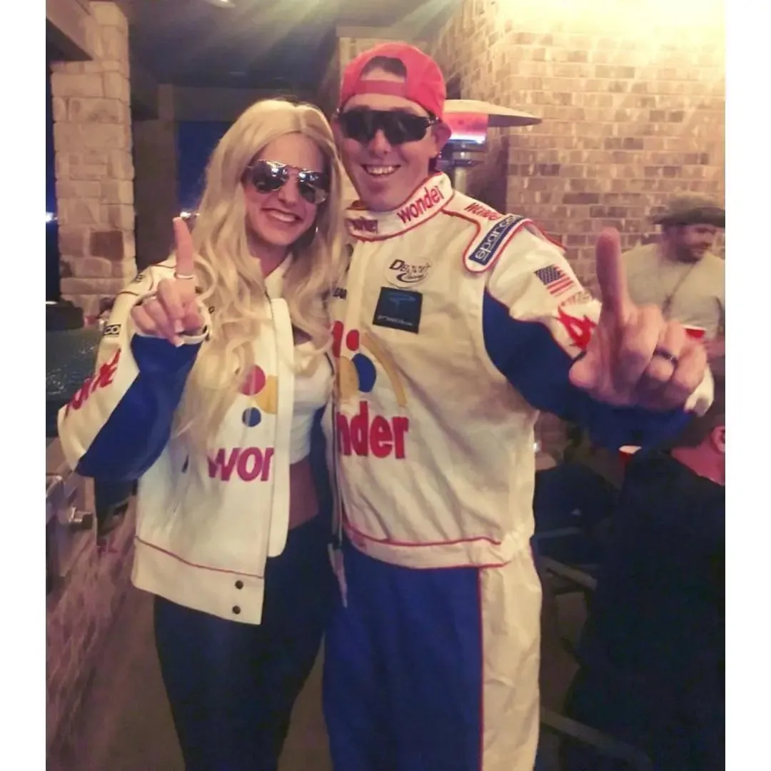 Wonder Bread The Ballad of Ricky Bobby Costume Racing Leather Jacket